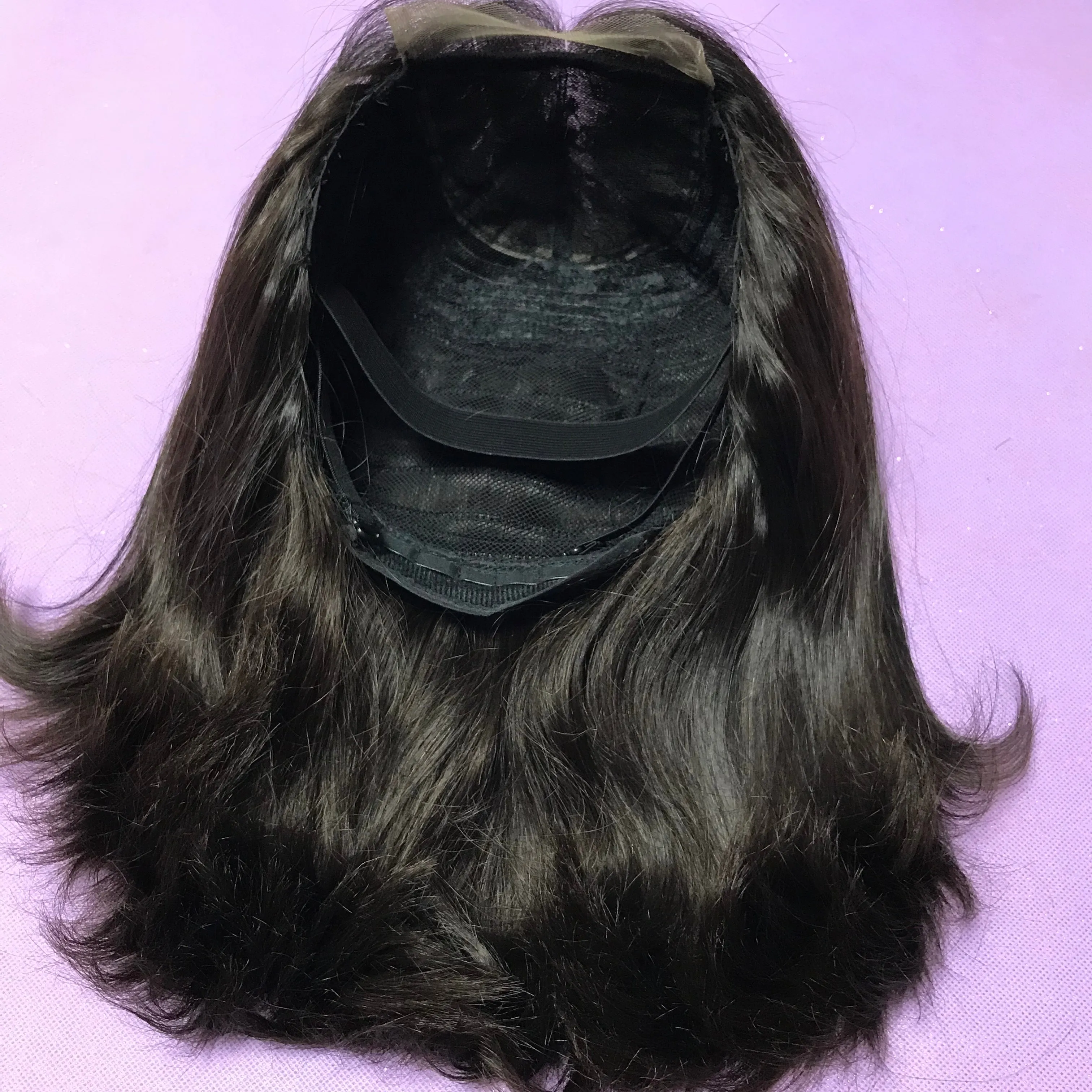 12 Inch Gradient Colorful Short Length Straight Bob Wigs virgin human hair Cosplay Daily Party Wigs for Women