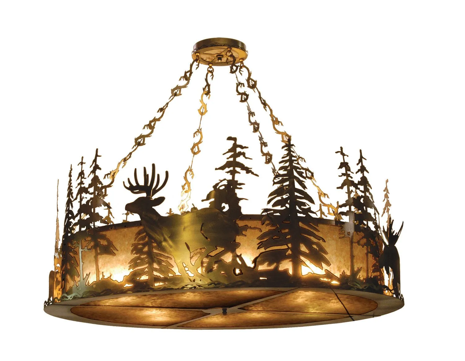 12 Light Inverted Pendant