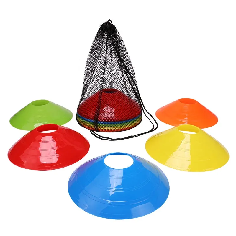 25PCS 50PCS High Quality Bodybuilding Agility Disc Cones Field Marker Football Training Disc Soccer Cones