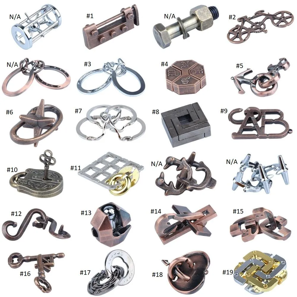 3D Metal Brain Teaser Puzzle