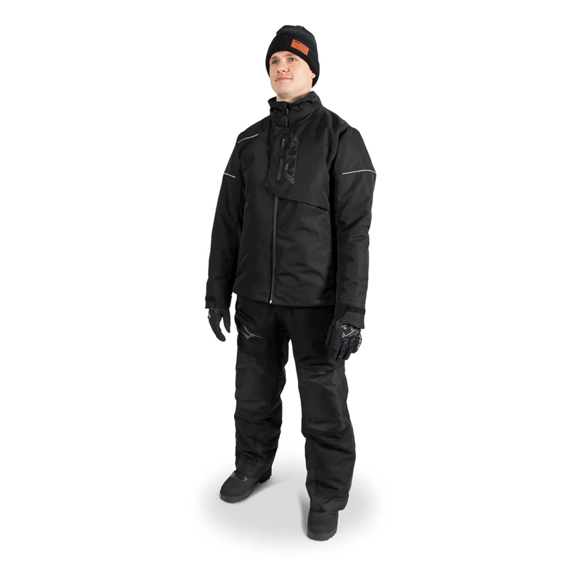 509  Range Insulated Snowmobile Jacket 5Tech Waterproof Snocross Black Ops