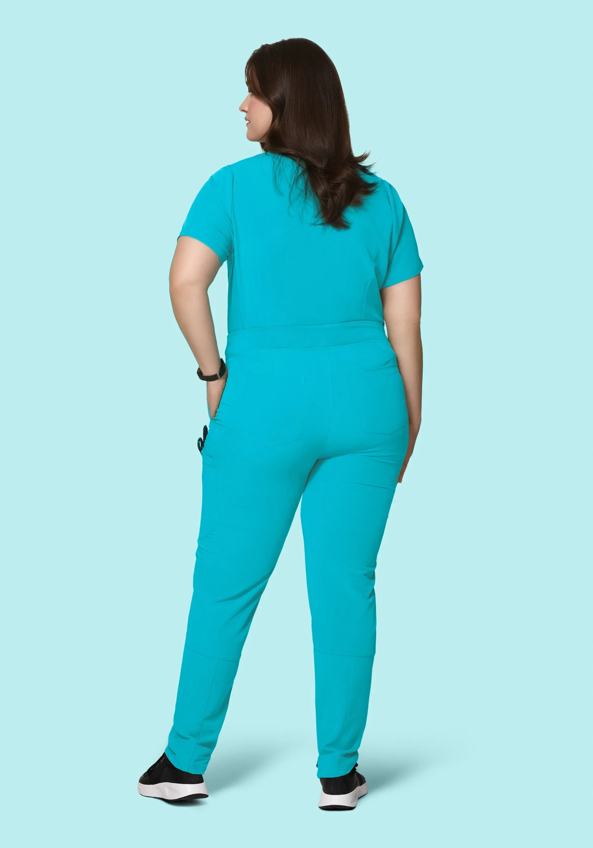 6 Pocket Slim Pants Teal