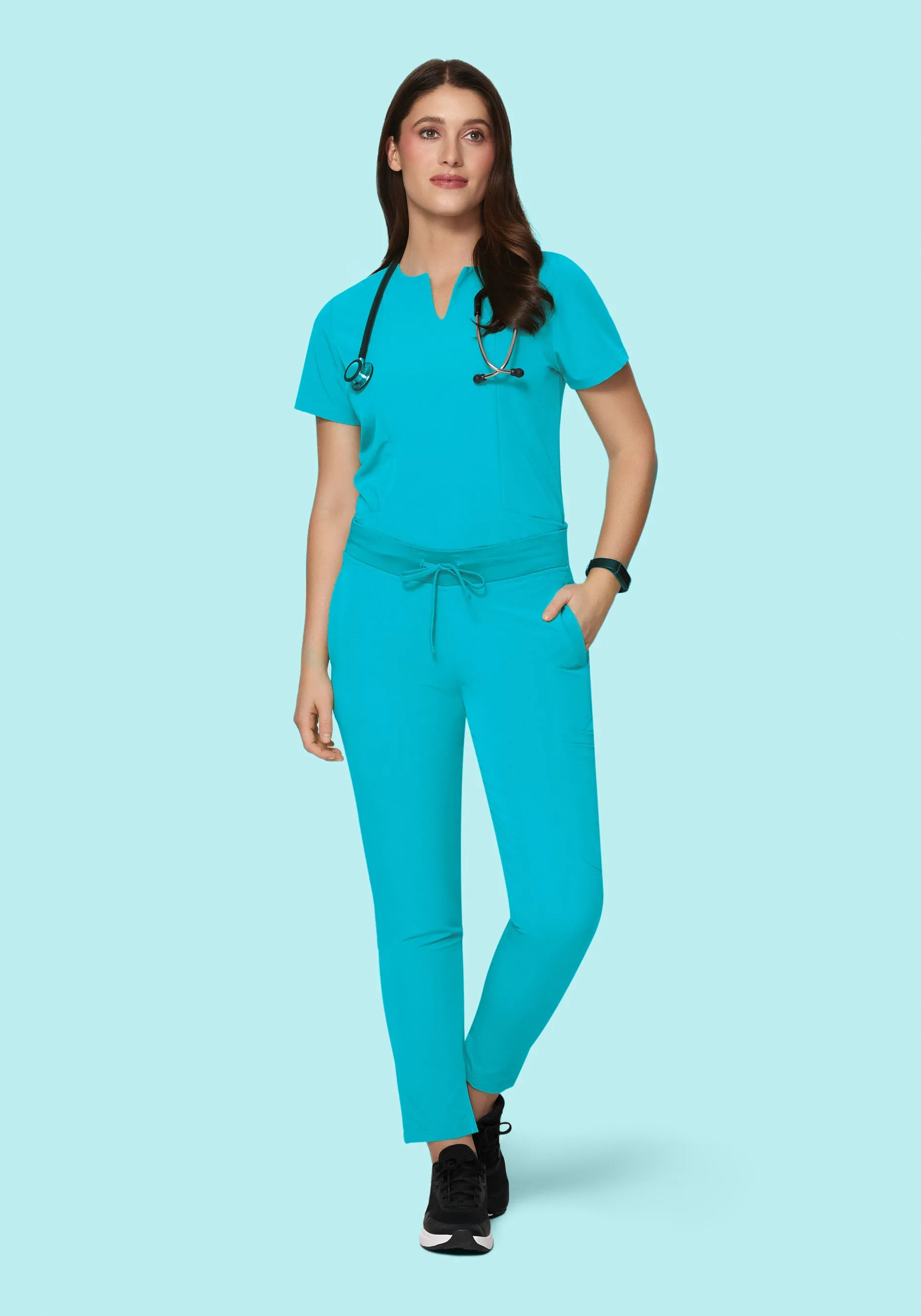 6 Pocket Slim Pants Teal