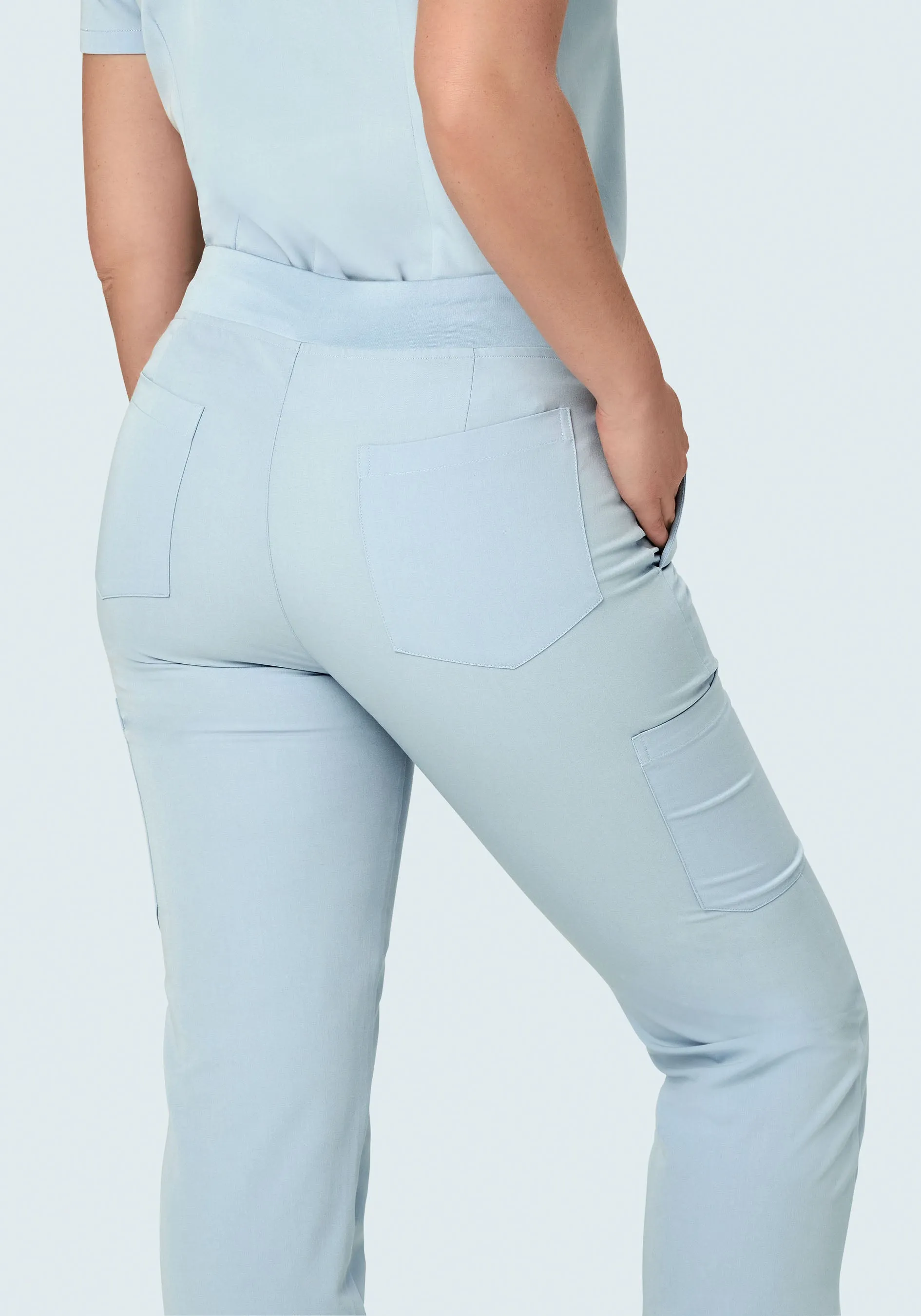 9 Pocket Cargo Pants Powder Blue