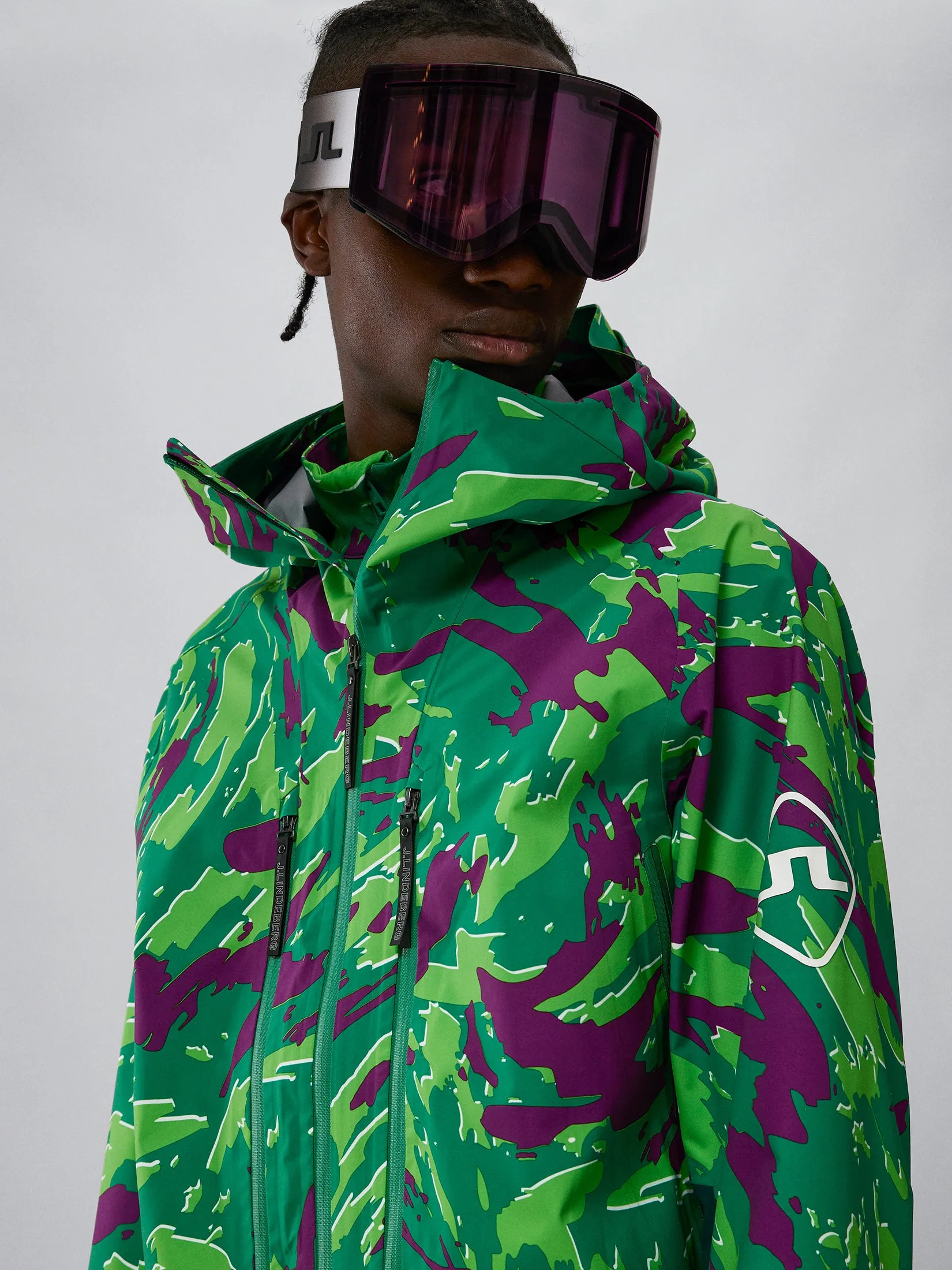 Aerial Pro Shell Jacket Print / Canimol Green