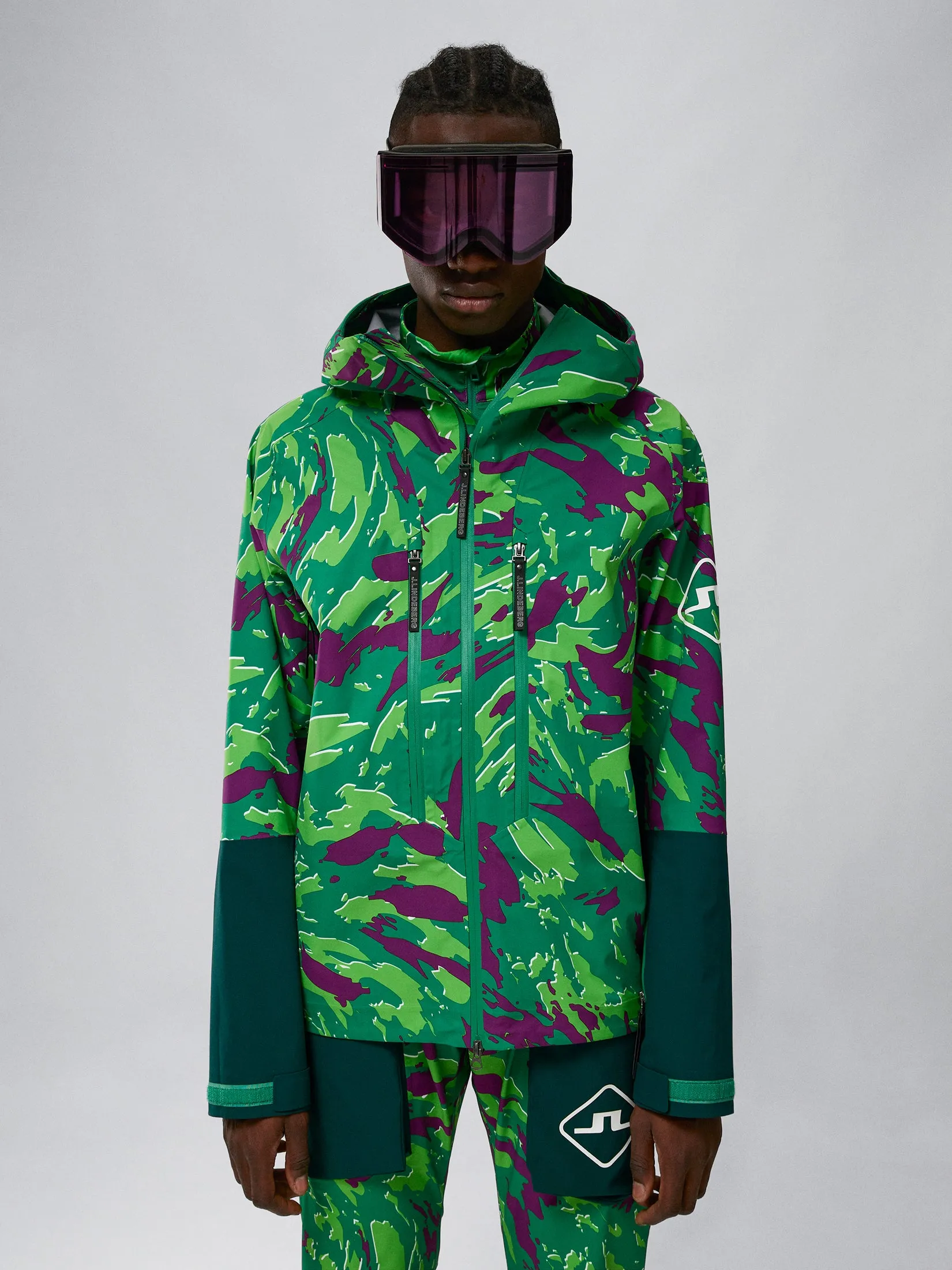 Aerial Pro Shell Jacket Print / Canimol Green