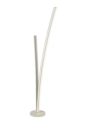 Aesthet 2 Light LED Floor Lamp Dimmable, 16W/20W LED, 4000K, 2270lm, White, 3yrs Warranty