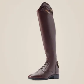 Ariat women's palisade Ellipse tall riding boot in mahagony