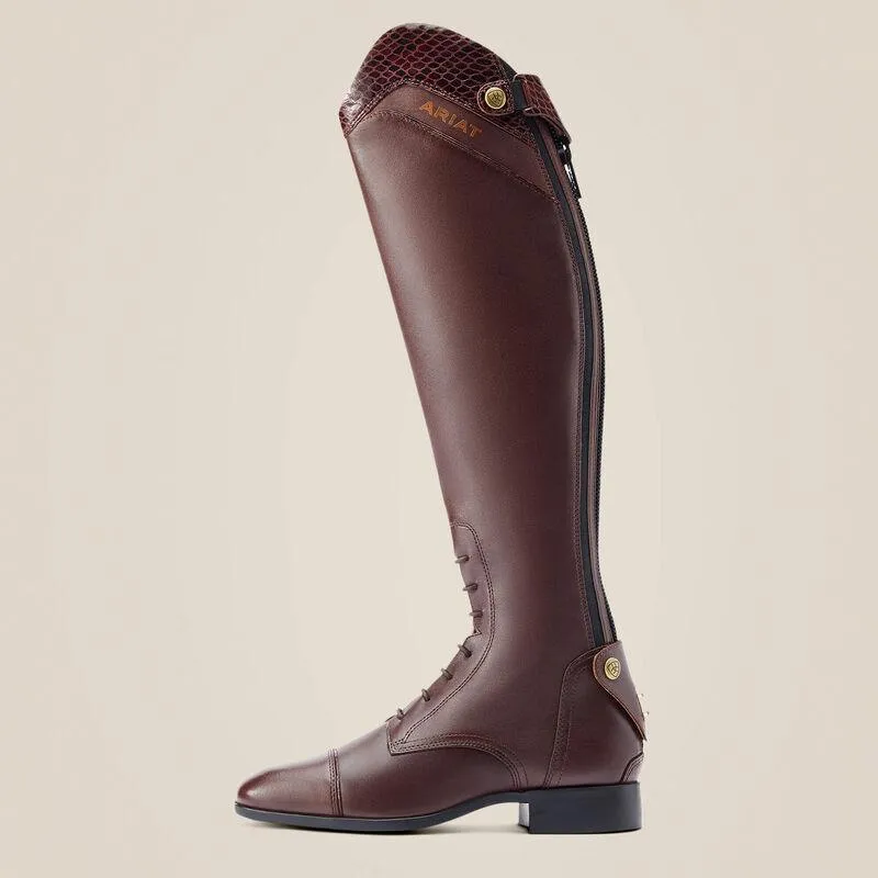 Ariat women's palisade Ellipse tall riding boot in mahagony