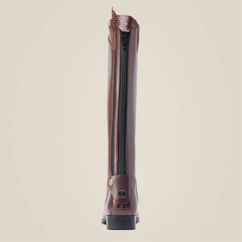 Ariat women's palisade Ellipse tall riding boot in mahagony