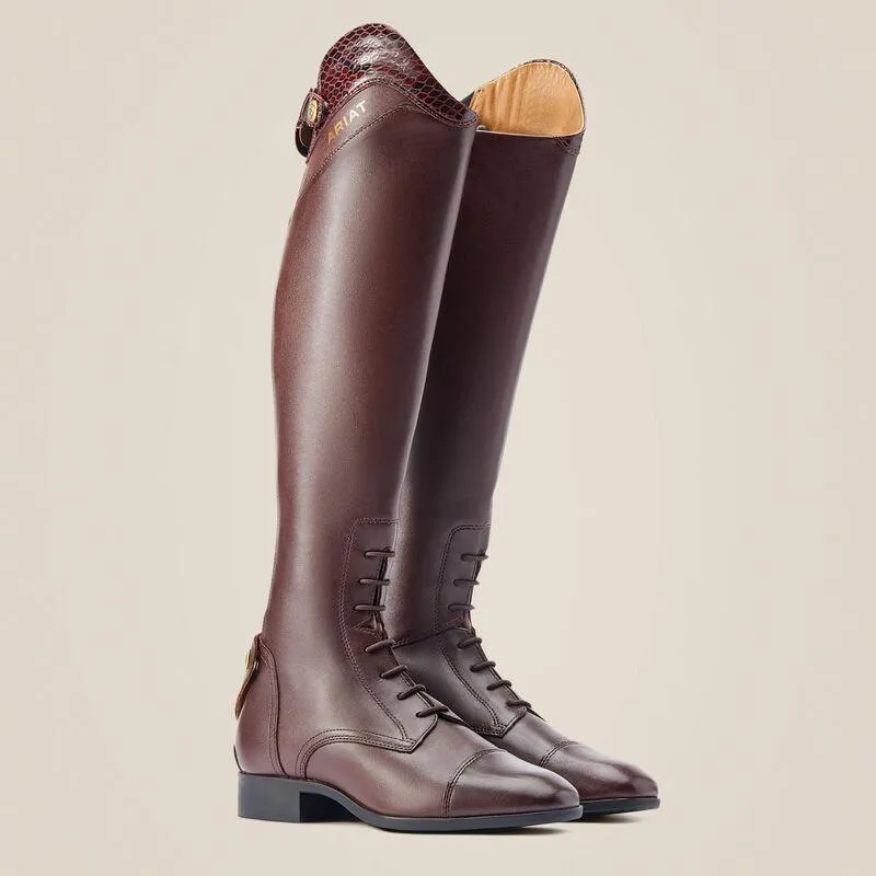 Ariat women's palisade Ellipse tall riding boot in mahagony