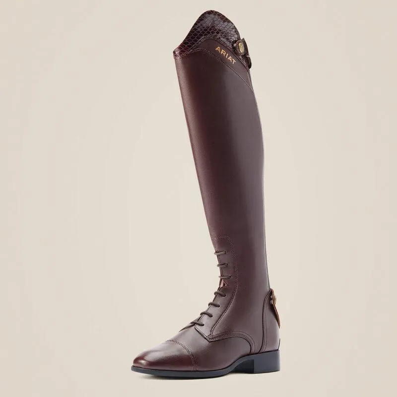 Ariat women's palisade Ellipse tall riding boot in mahagony