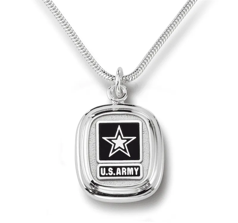Army Classic Sterling Pendant Sterling Silver