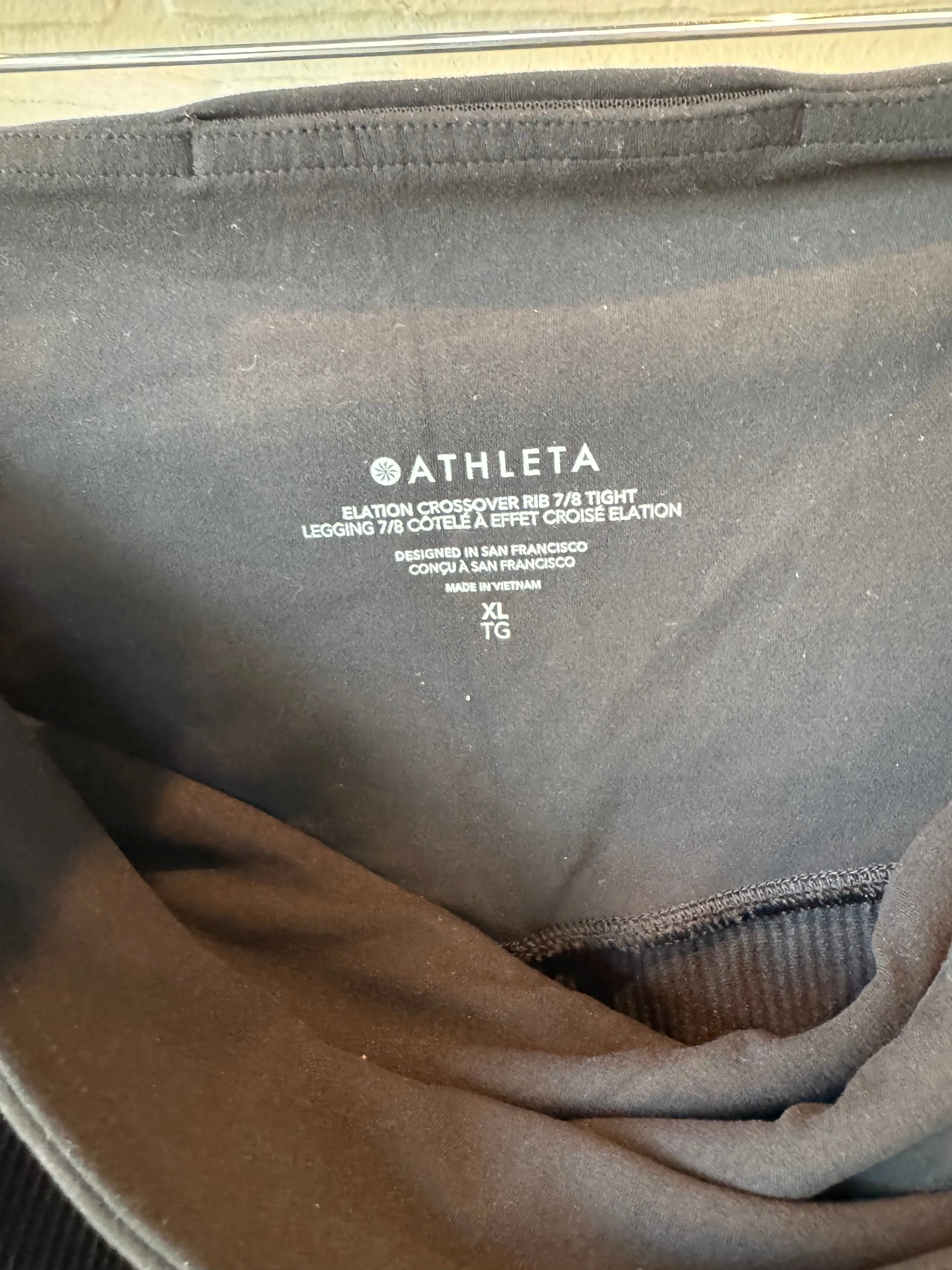 Athletic Leggings By Athleta In Black, Size: 14