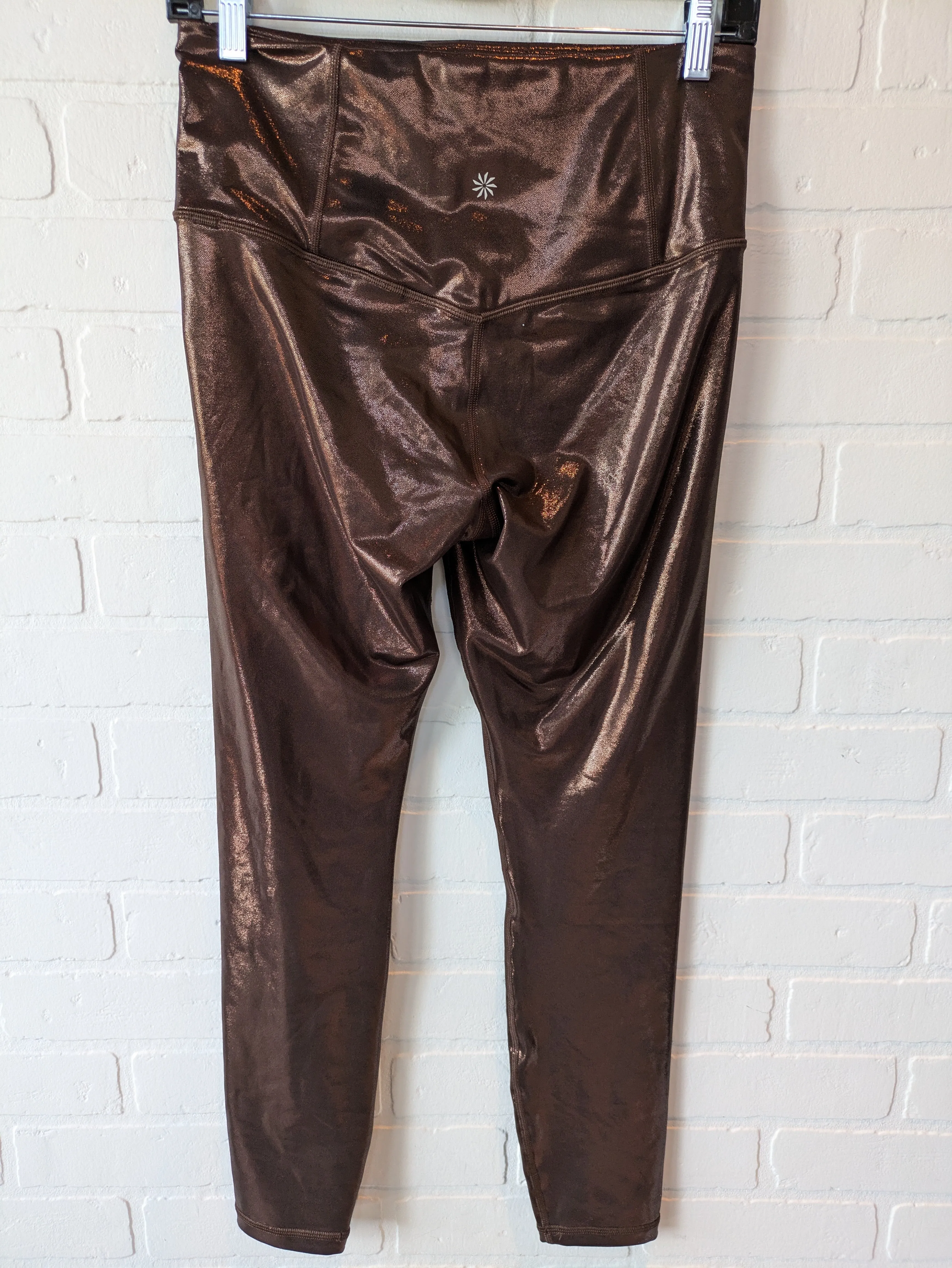 Athletic Leggings By Athleta In Brown, Size: 8