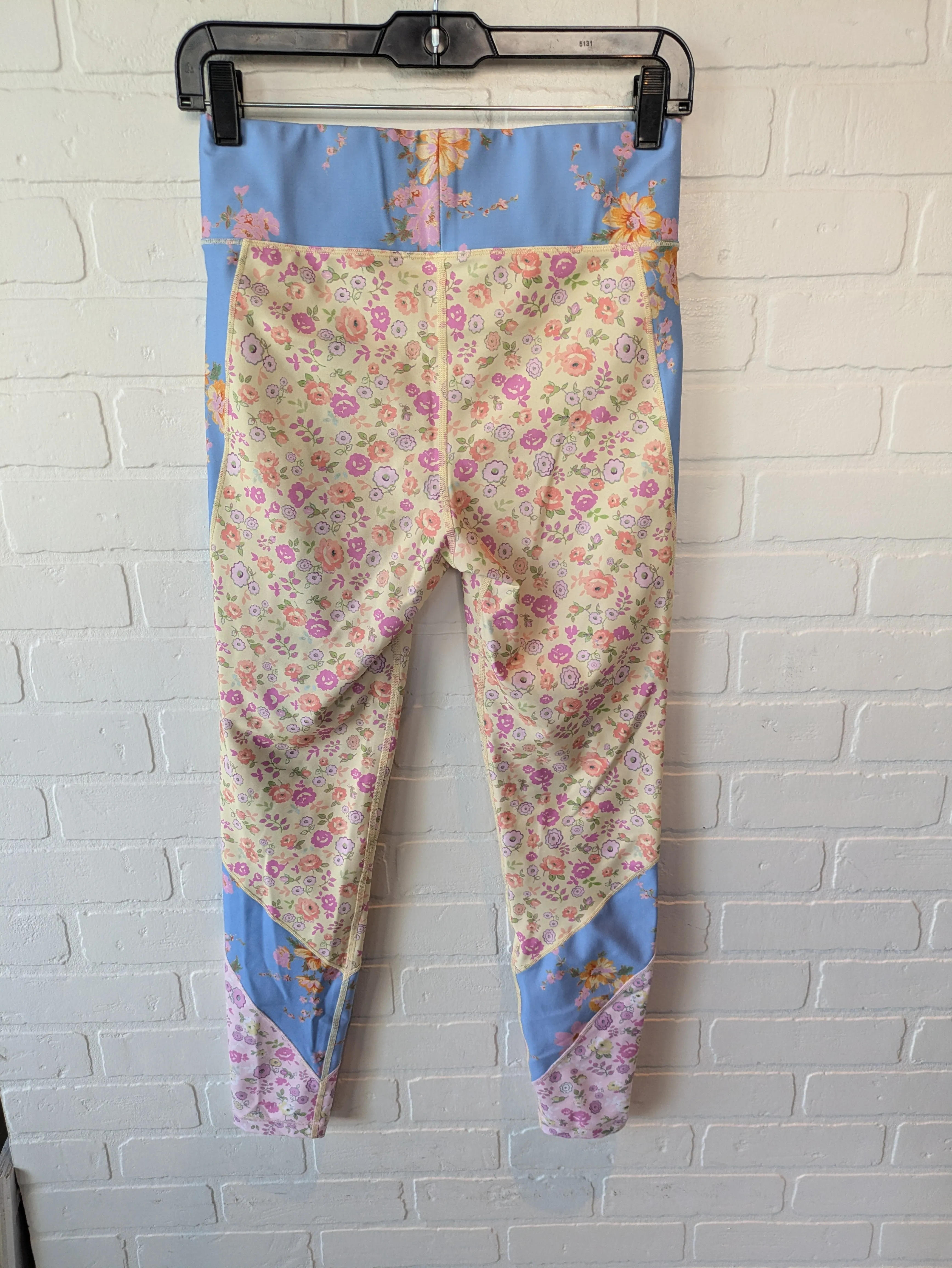 Athletic Leggings By Cmb In Blue & Yellow, Size: 10
