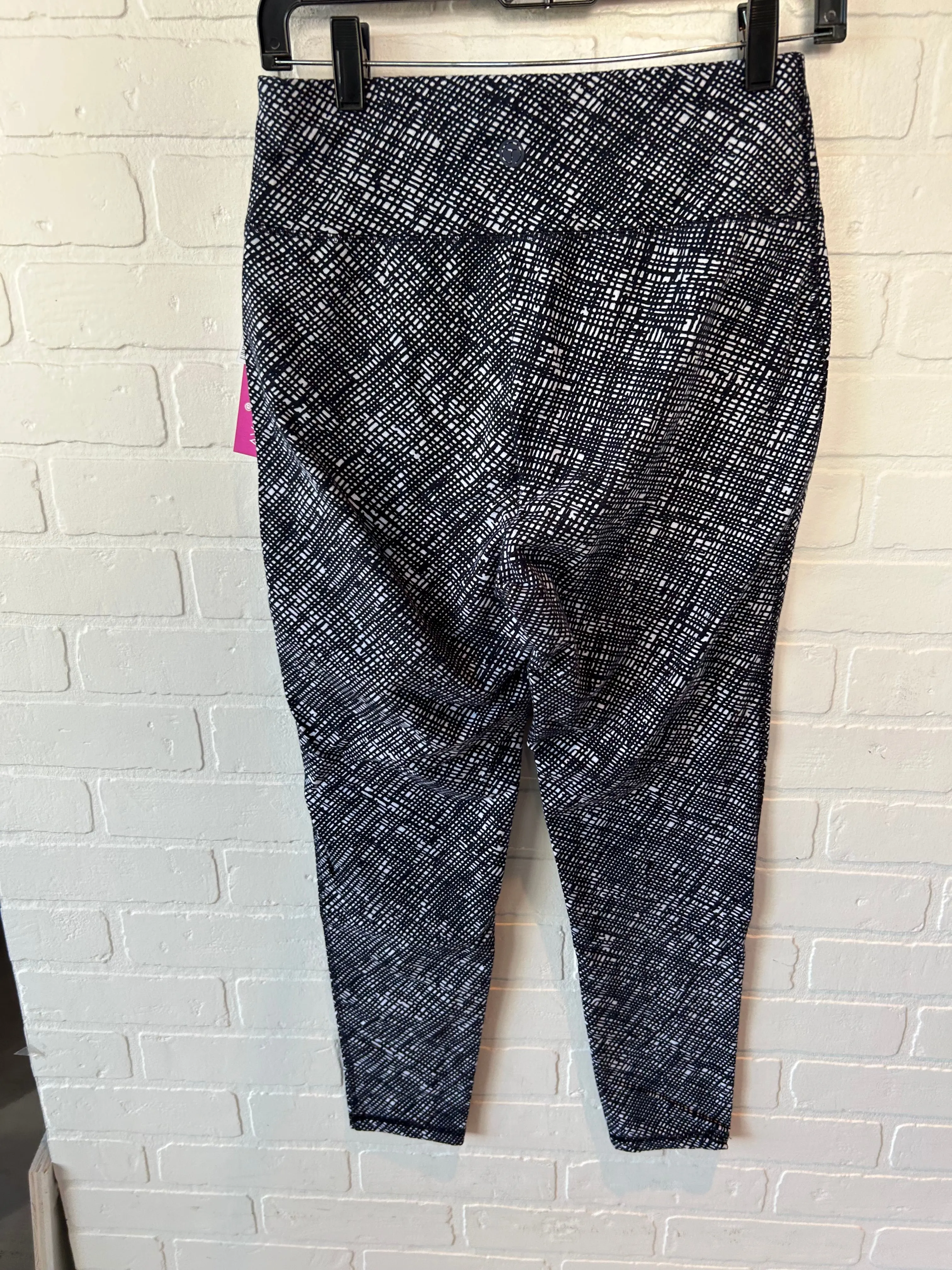 Athletic Leggings By Talbots In Blue & White, Size: 8