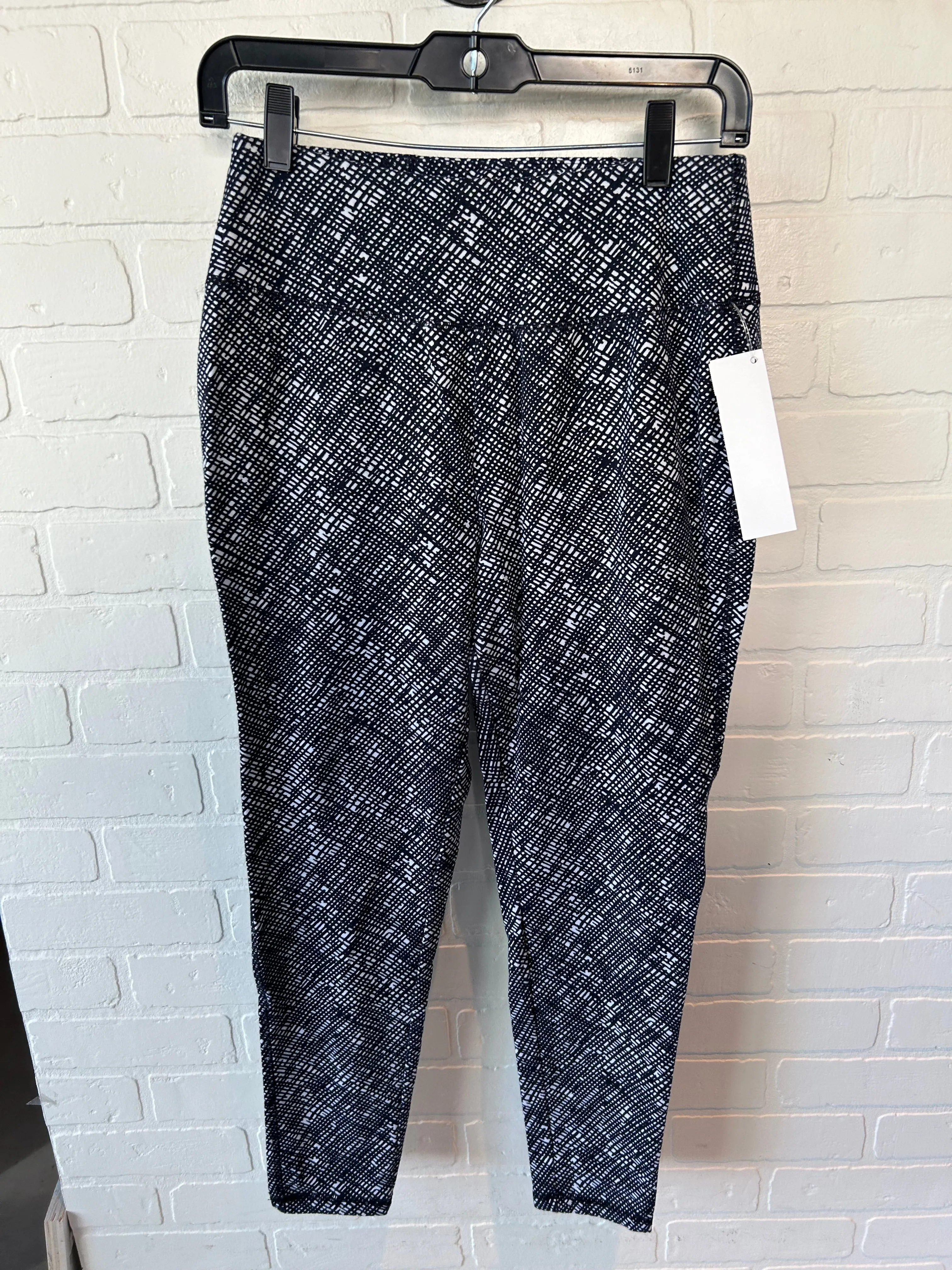 Athletic Leggings By Talbots In Blue & White, Size: 8