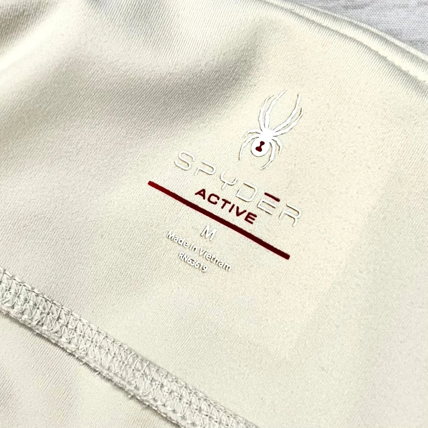 Athletic Pants By Spyder In Cream, Size: M
