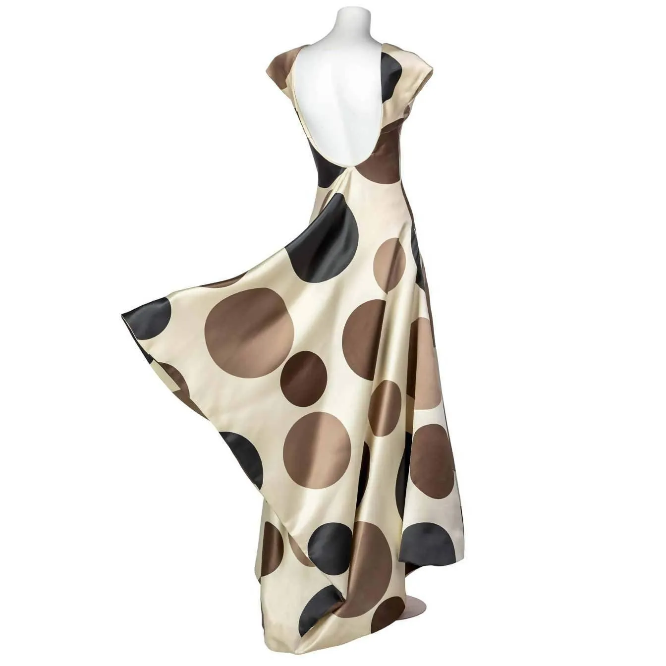 BALENCIAGA JOSEPHUS THIMISTER Runway Silk Polka Dot Dress | Size XS/S