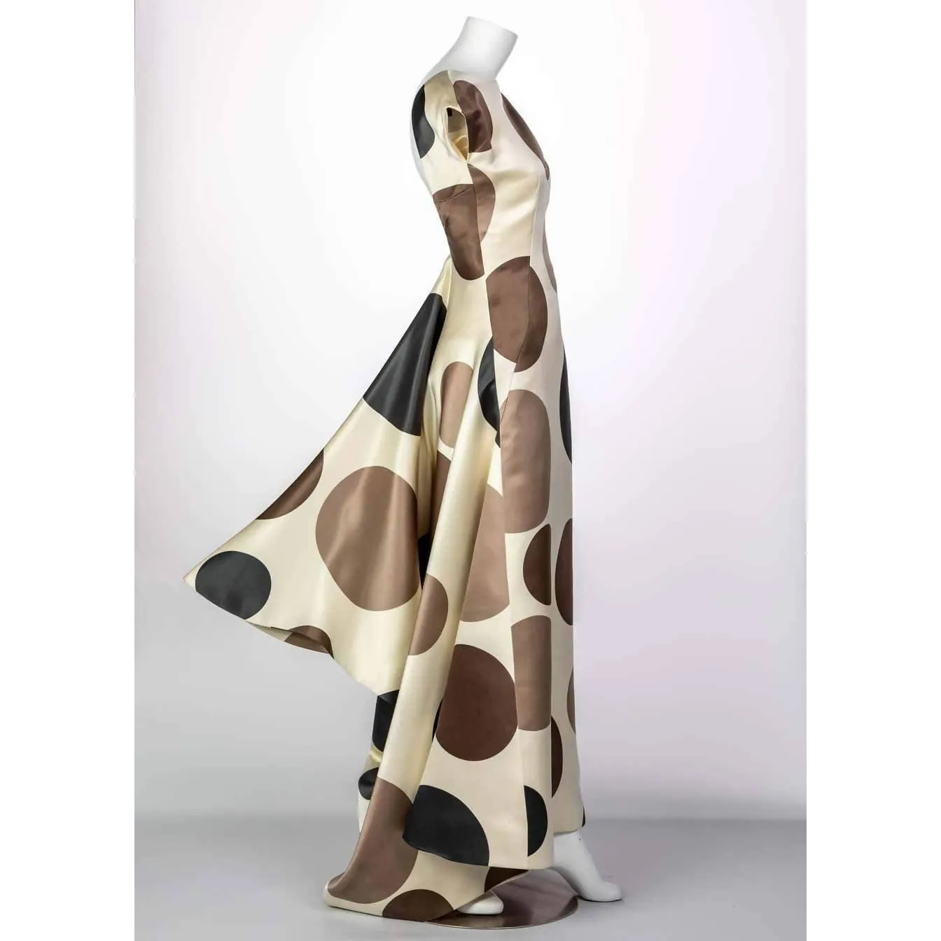 BALENCIAGA JOSEPHUS THIMISTER Runway Silk Polka Dot Dress | Size XS/S