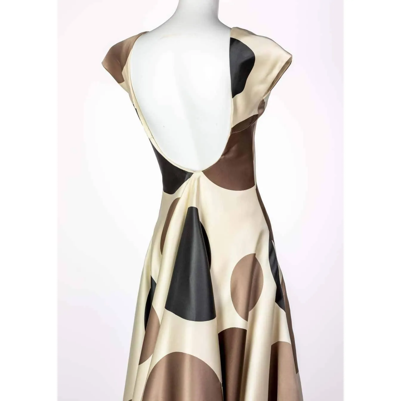 BALENCIAGA JOSEPHUS THIMISTER Runway Silk Polka Dot Dress | Size XS/S