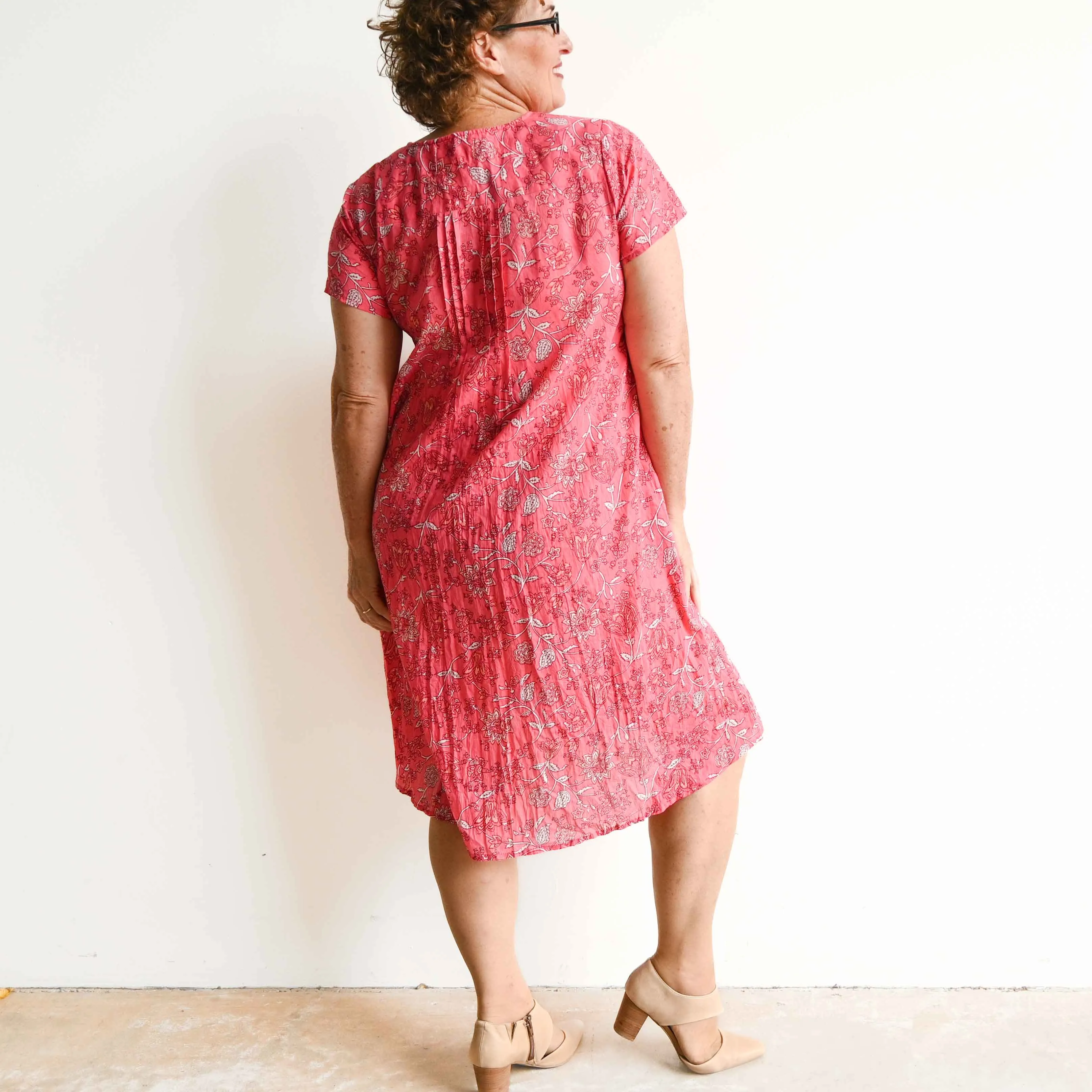 Be The Sunshine Cotton Dress - Watermelon Floral