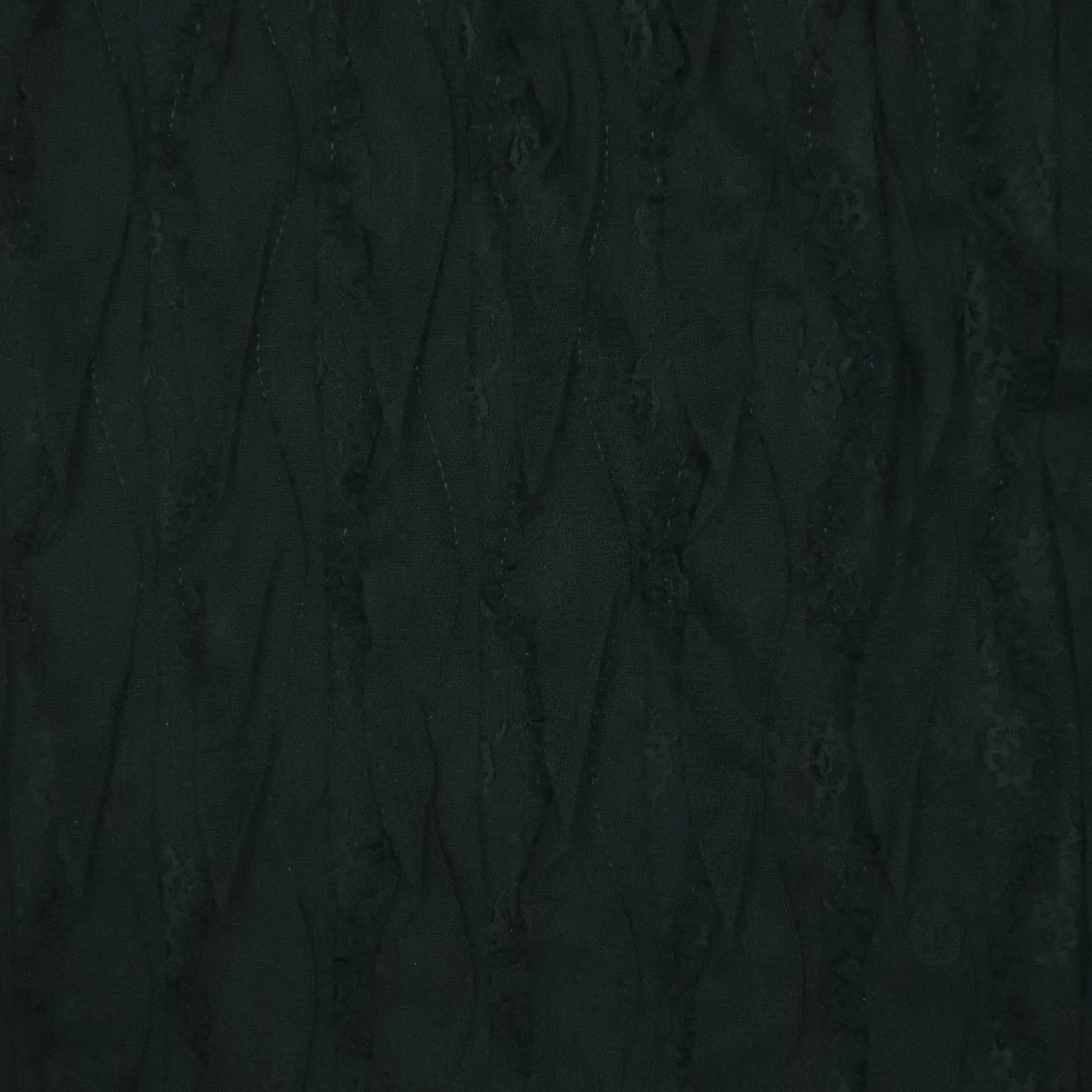 Black Textured Embroidered Tulle Fabric