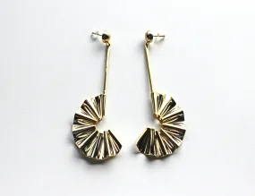 CABO | Mermaid's Tail Collection | Stick Half Metal Earrings - Gold
