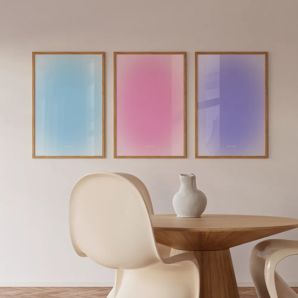 Candy Floss Blue Print