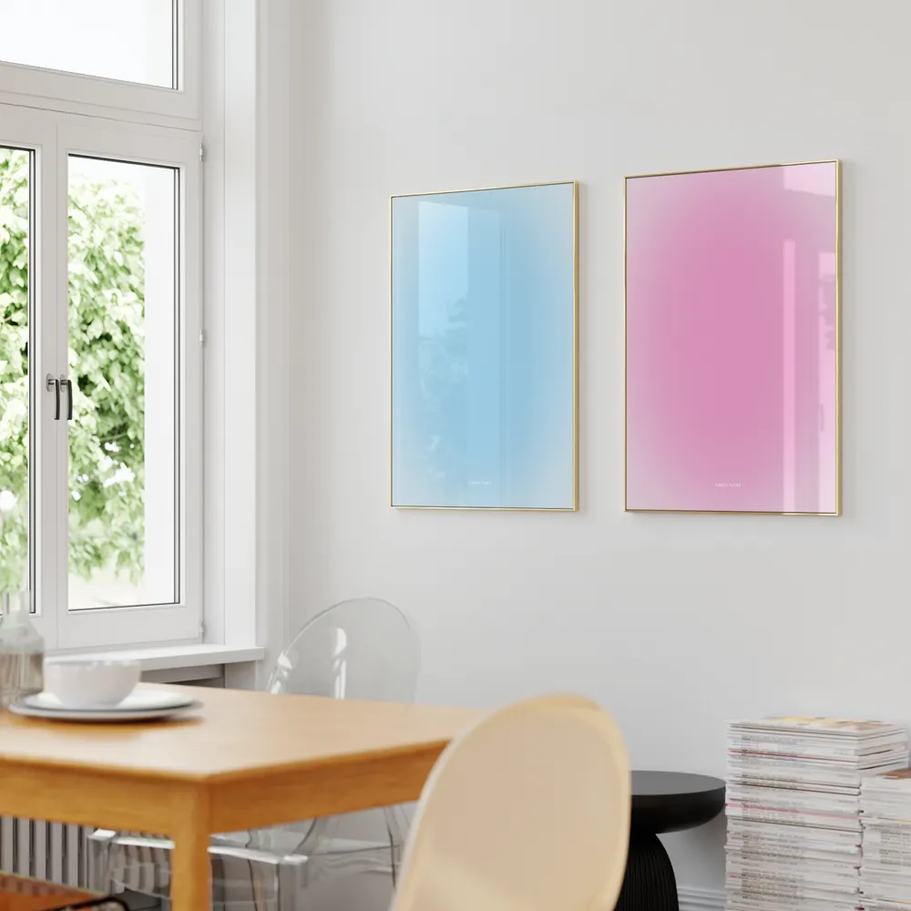 Candy Floss Blue Print