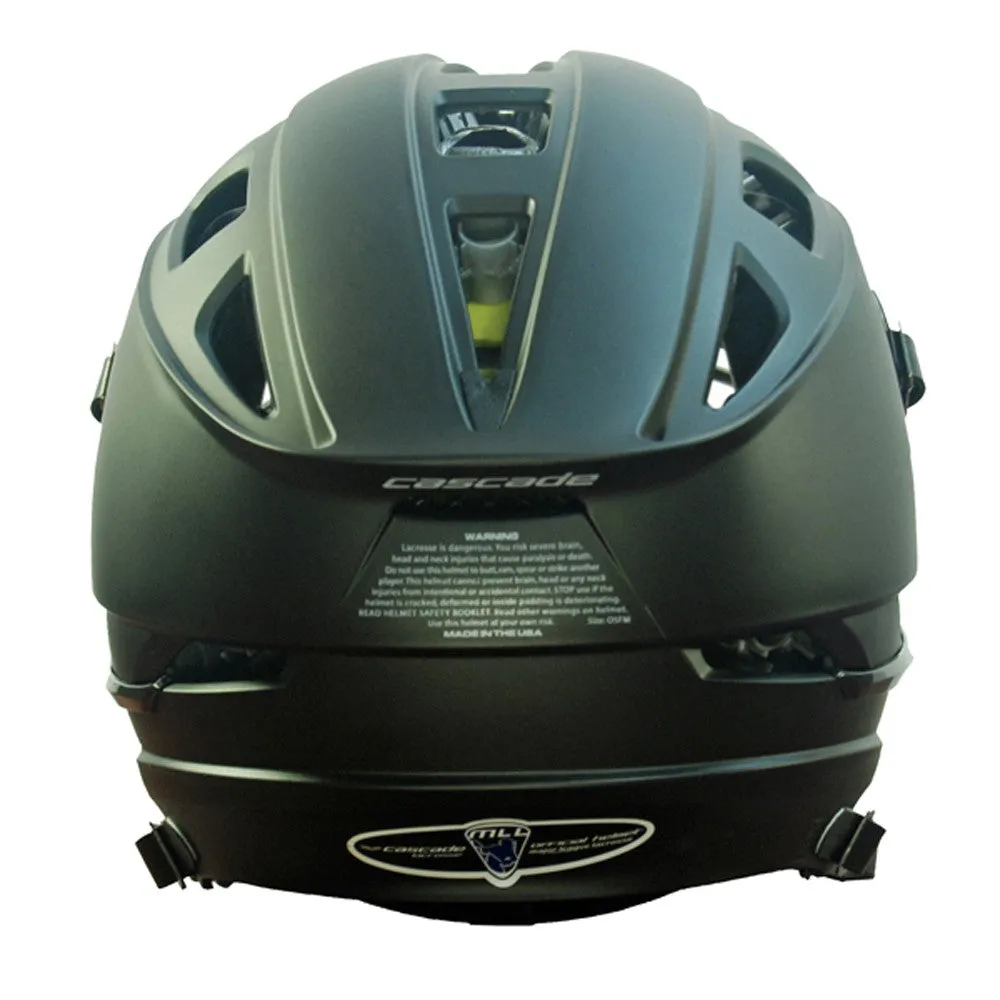 Cascade R Matte Black Lacrosse Helmet