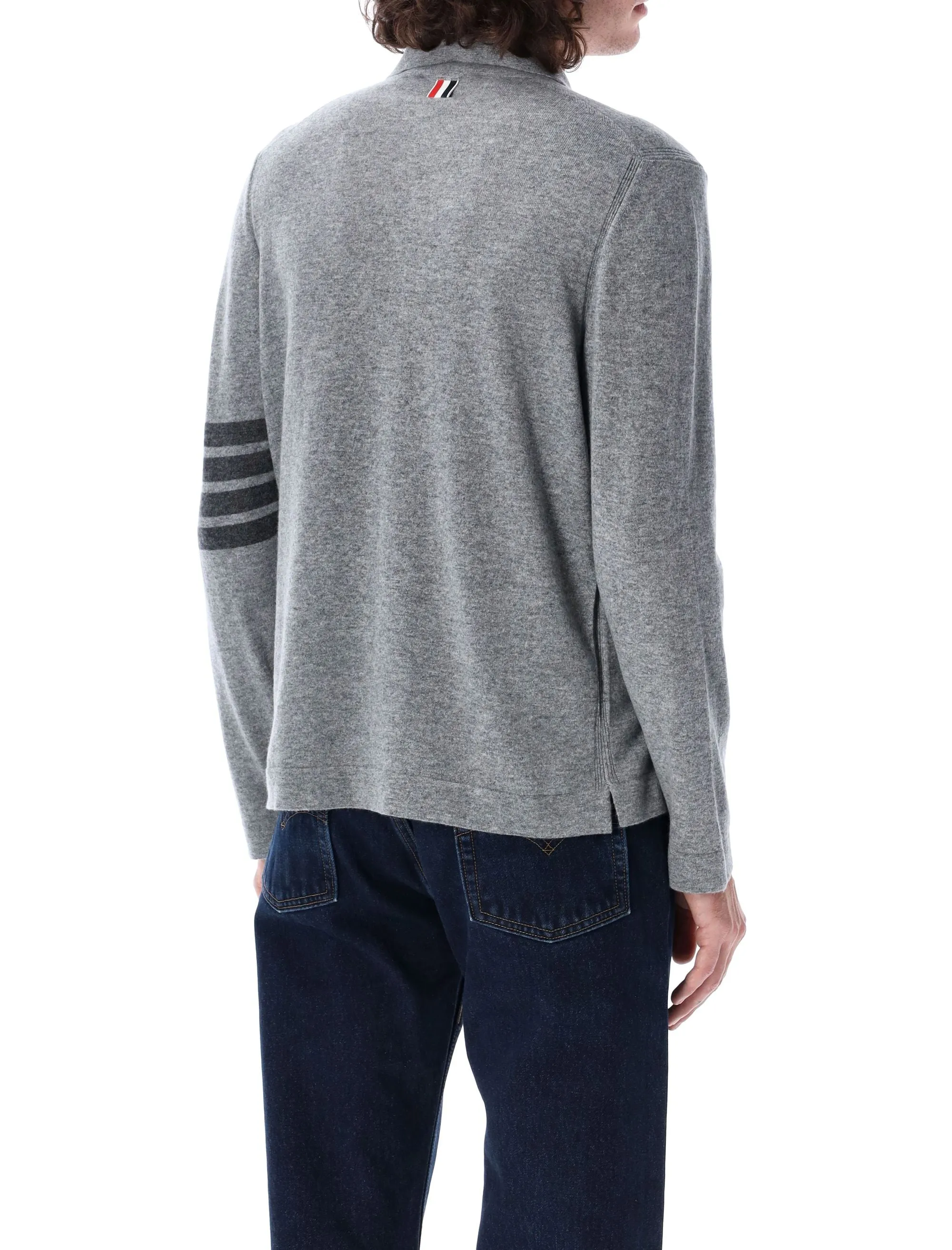 CASHMERE JERSEY STITCH 4-BAR SHIRT