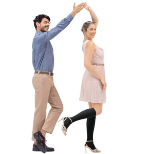 Classic Compression Open Toe Knee-High Socks