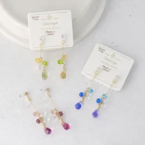 Colorful Bolitas Drop Invisible Clip Ons