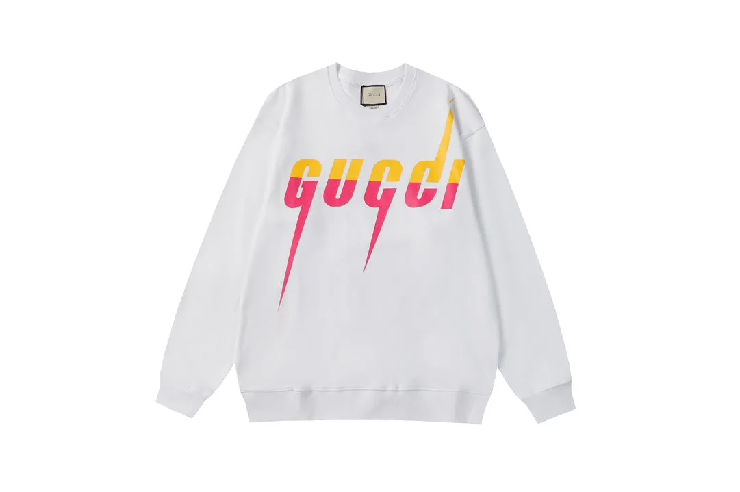 Colorful Gradient Bladed Letter Sweatshirt