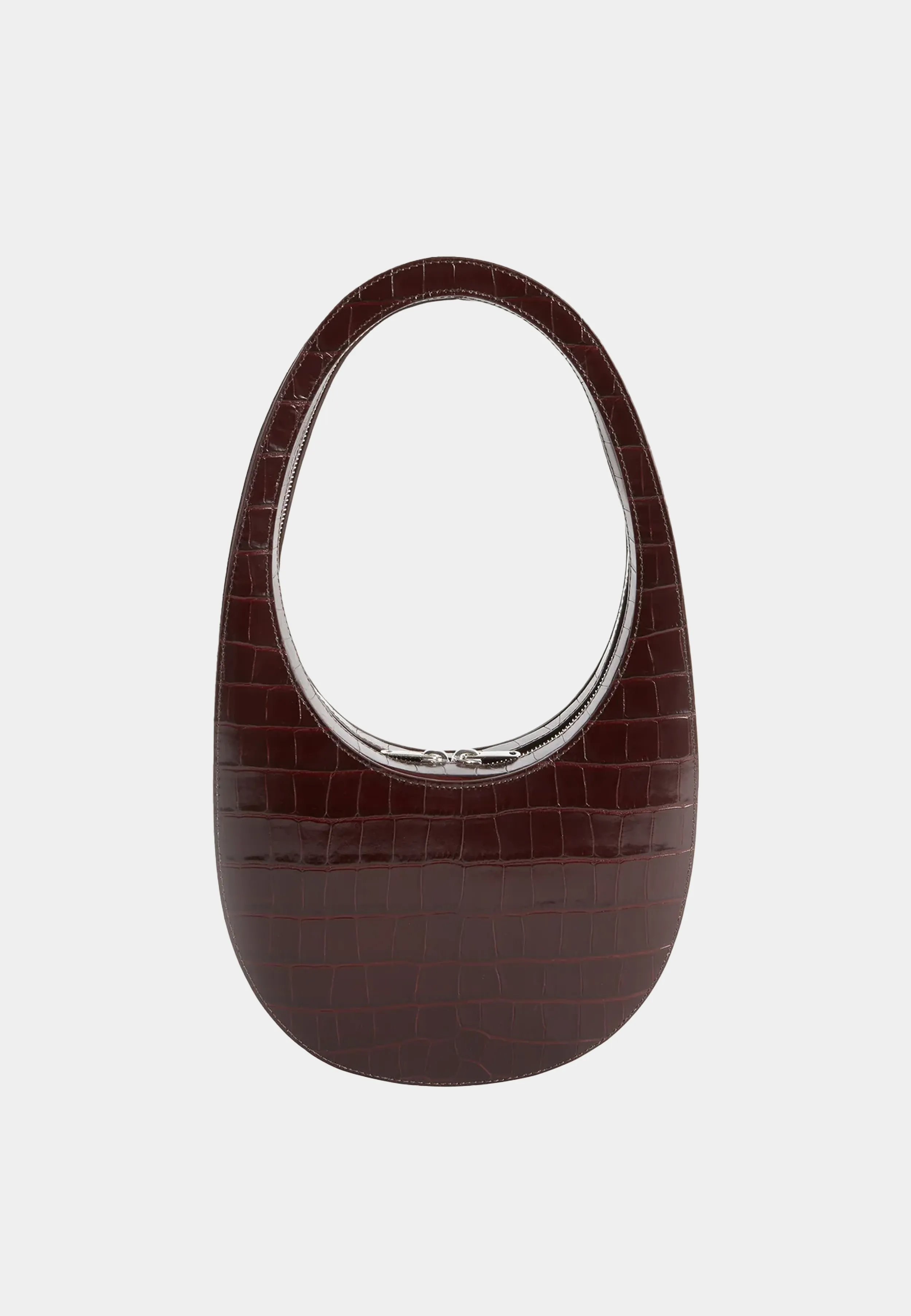 Coperni Croco Small Sound Swipe Bag Brown