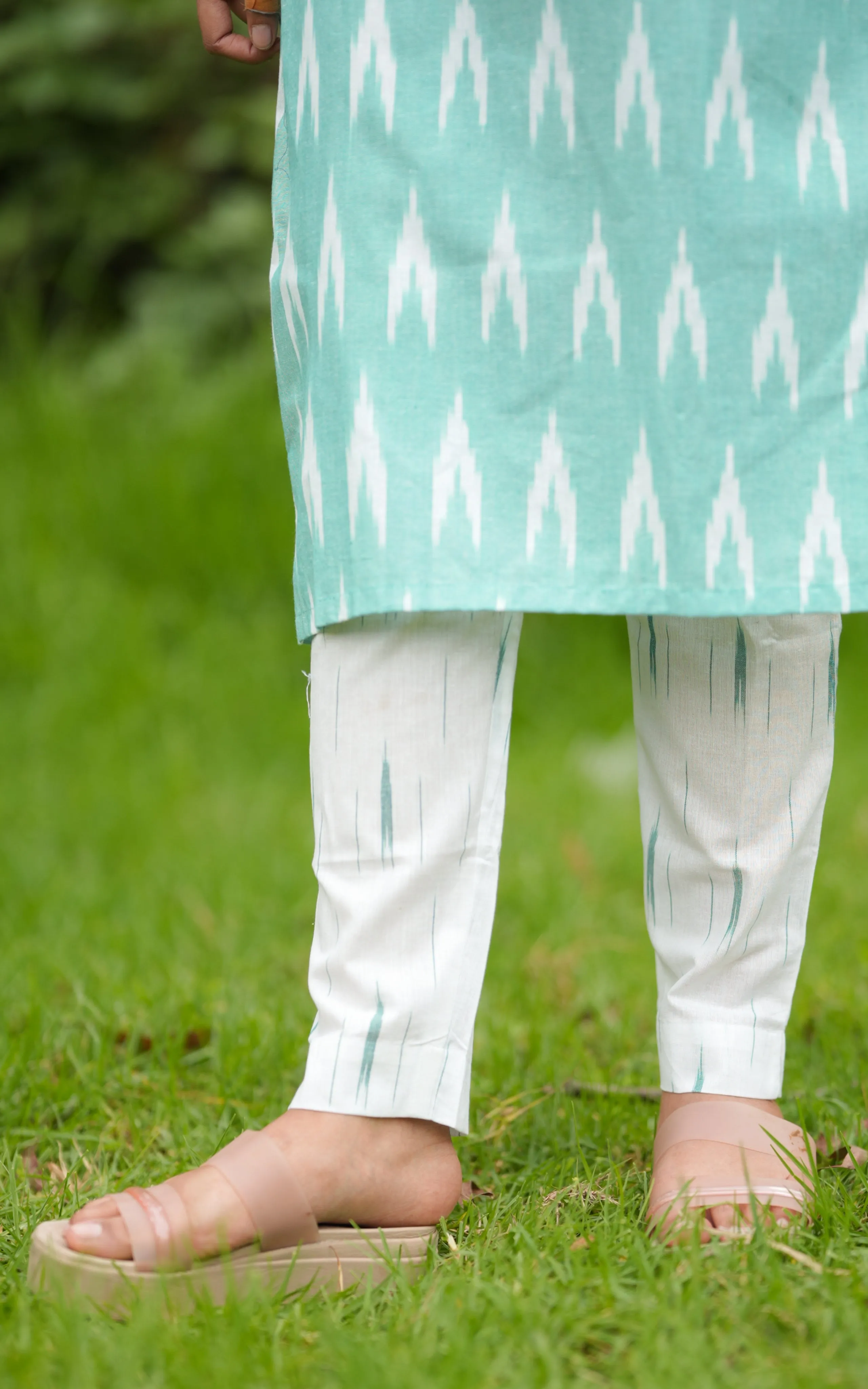 Dhujitha Pastel Green (Kurti Pant Dupatta)