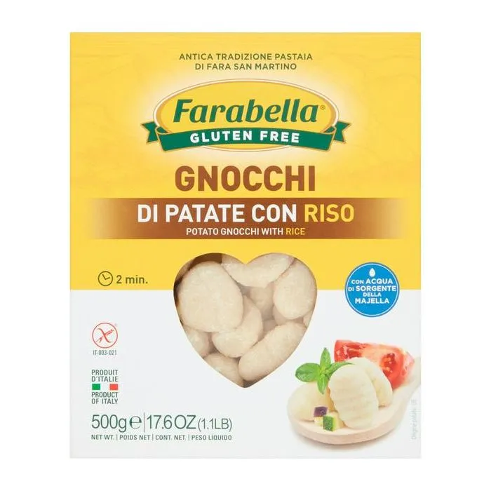 Farabella Gluten Free Gnocchi, 17.6oz/500grams. (6/Packs)