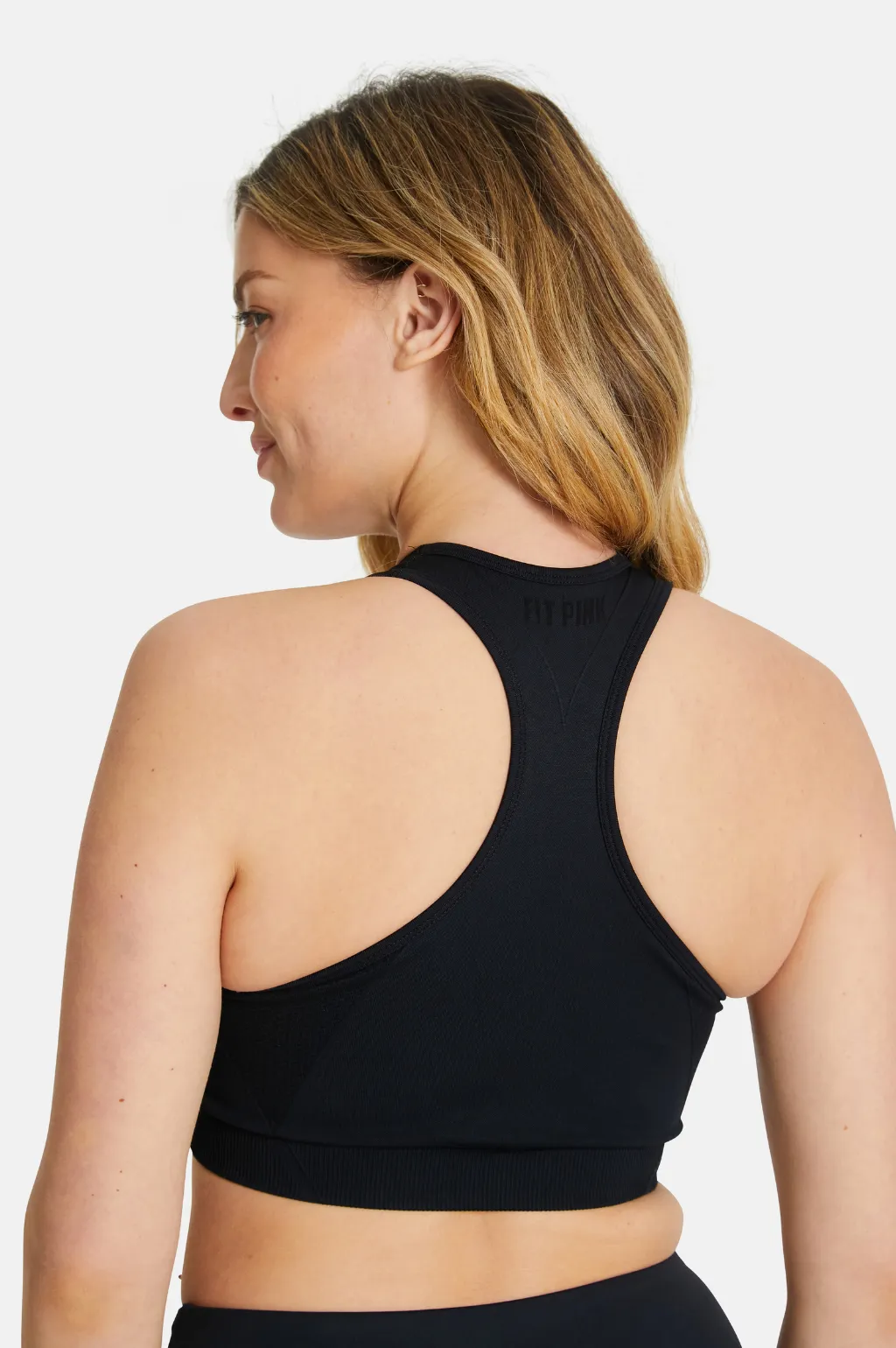 FitPink Seamless Sports Bra in Black