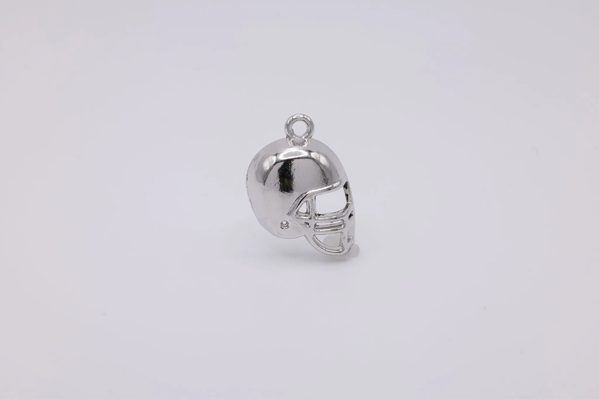 Football Helmet Wholesale Silver Charm, 925 Sterling Silver, 609