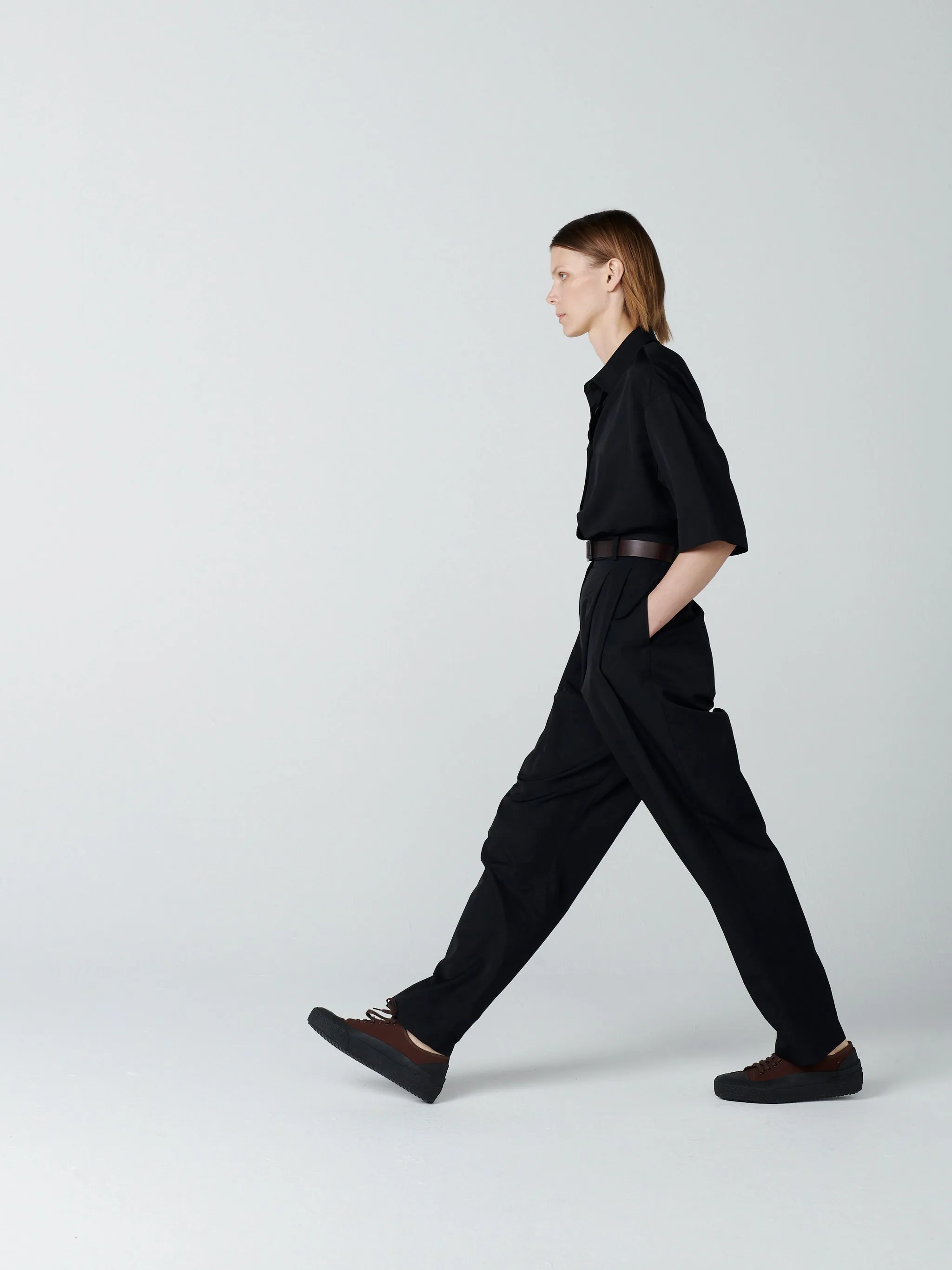 Hire Double Pleat Pant Darkest Navy (women)