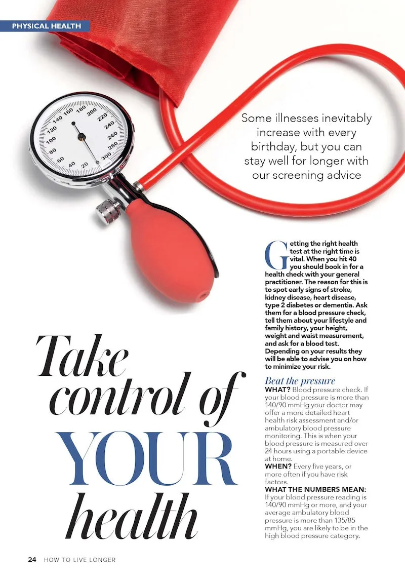 How To Live Longer - 30  Recipes, Get Strong & Healthy, Mental Health, Blue Zones, Age Well, Midlife Checklist, Prevent Diseases, Diets, Week-By-Week Walking, Swimming, Strength Training & Yoga Plans!