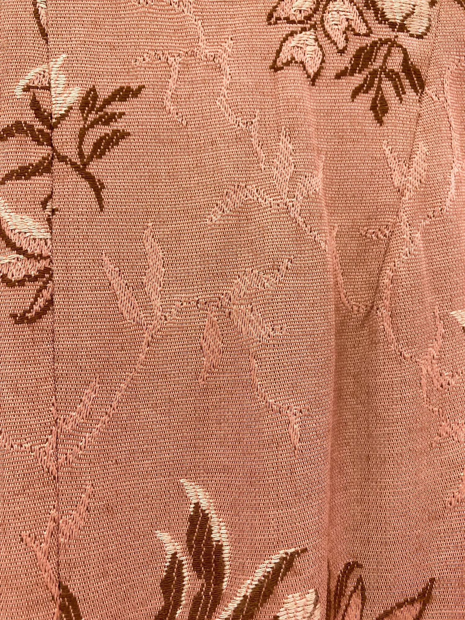 Junya Watanabe Comme des Garcons SS1993 dusty pink rayon floral jacquard vest