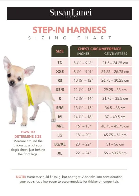 Large Daisy Step In Harness-Classic Neutrals