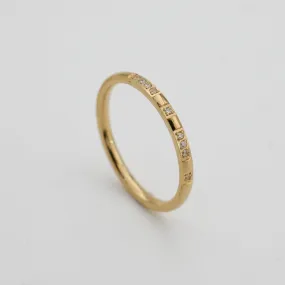 Leila Thin CZ Band Ring