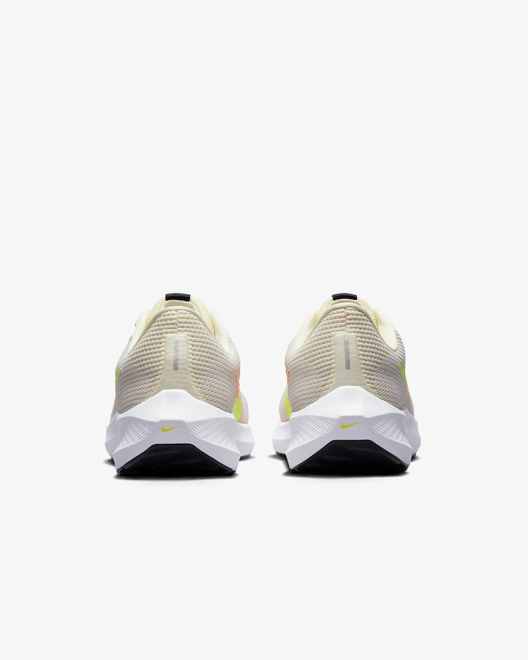 Nike Men's Pegasus 40 Shoes - White / Coconut Milk / Volt / Multi-Color