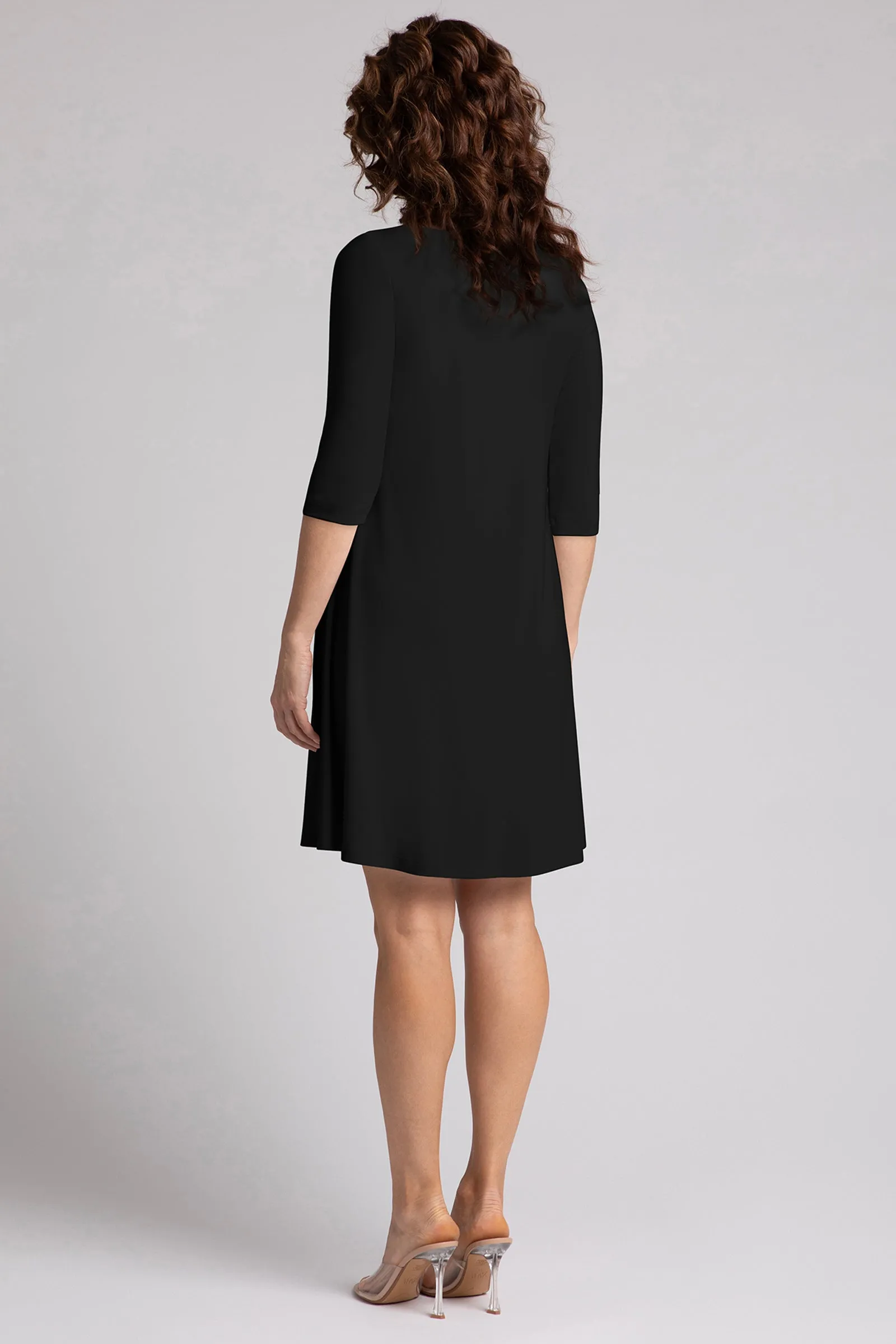 Nu Trapeze Dress Plus | Black