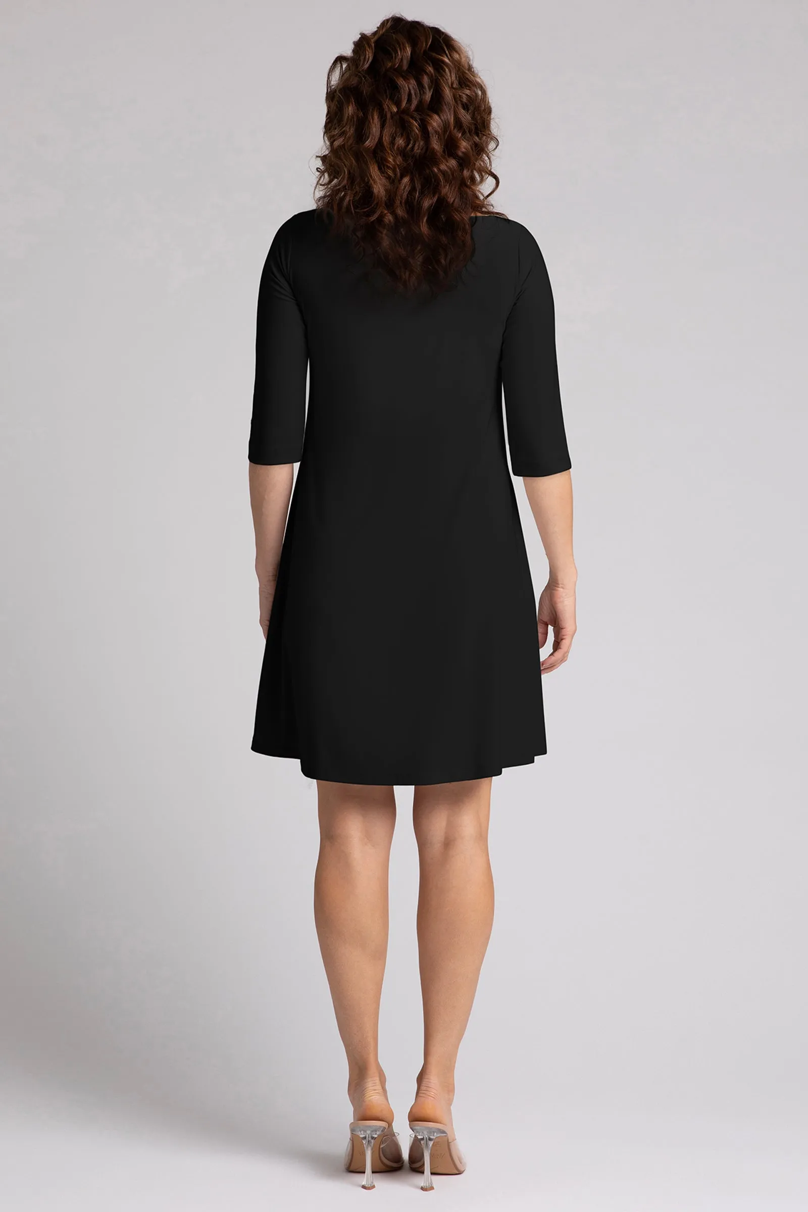 Nu Trapeze Dress Plus | Black