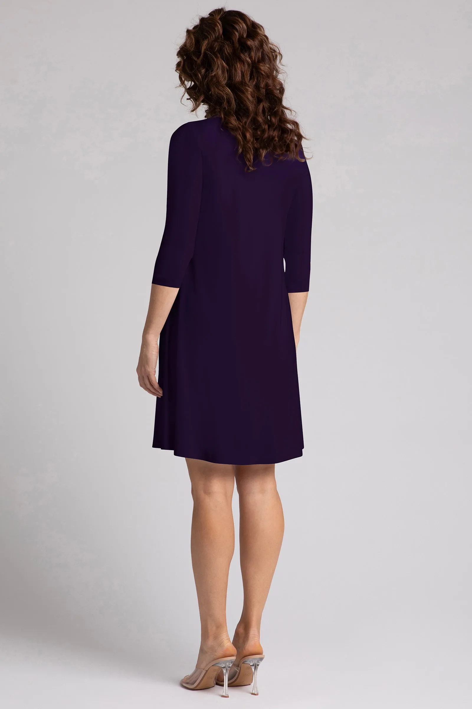 Nu Trapeze Dress Plus | Blackberry